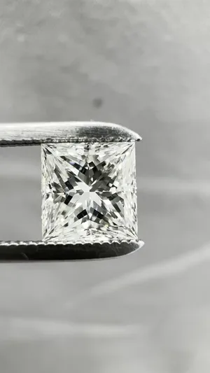 1.06ct PRINCESS H IF Natural diamond