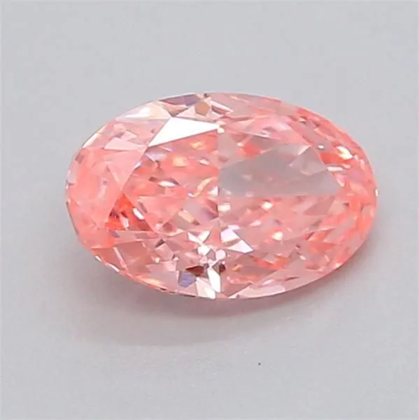 0.35ct OVAL Fancy Vivid Pink VVS2 Coloured Lab diamond