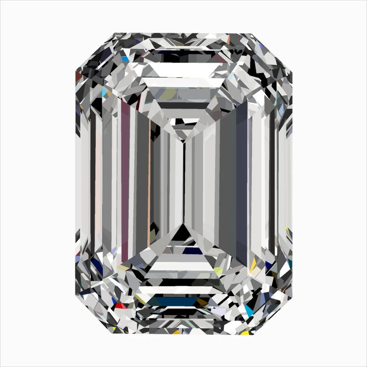0.30ct EMERALD D VVS2 Natural diamond