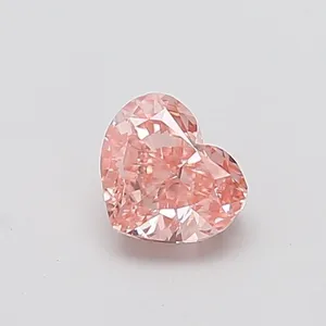 1.08ct HEART Fancy Intense Pink VS1 Coloured Lab diamond