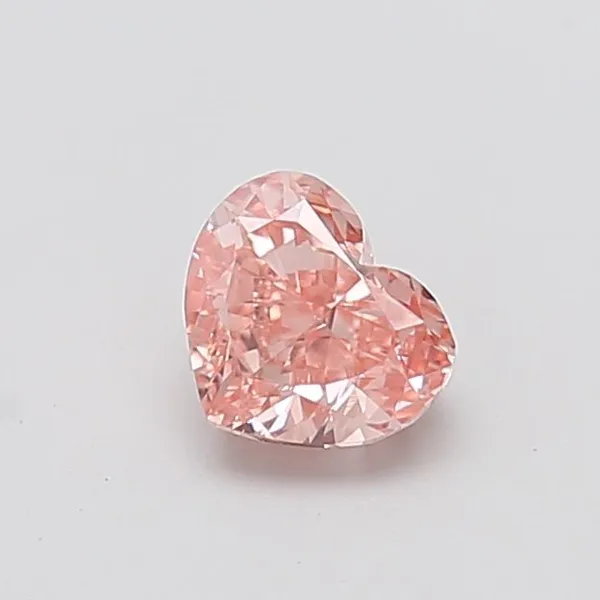 1.08ct HEART Fancy Intense Pink VS1 Coloured Lab diamond