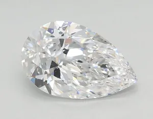 0.89ct PEAR D VVS1 Lab diamond