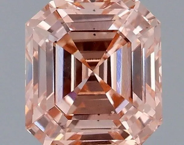 1.51ct EMERALD Fancy Intense Pink SI1 Coloured Lab diamond