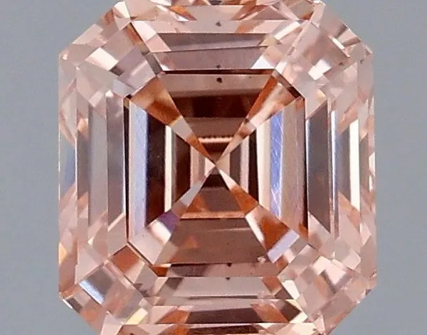 1.51ct EMERALD Fancy Intense Pink SI1 Coloured Lab diamond