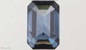 0.52ct EMERALD Fancy Deep Blue SI2 Coloured Lab diamond