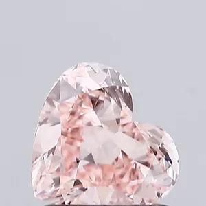 1.01ct HEART Fancy Intense Pink VVS2 Coloured Lab diamond