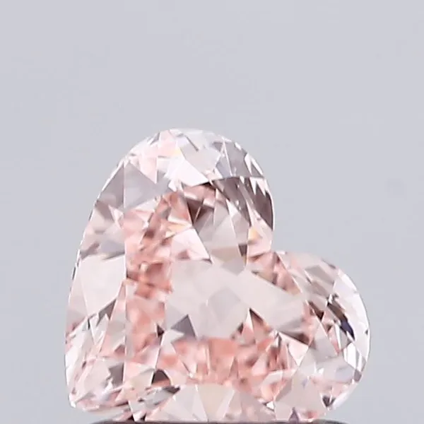 1.01ct HEART Fancy Intense Pink VVS2 Coloured Lab diamond