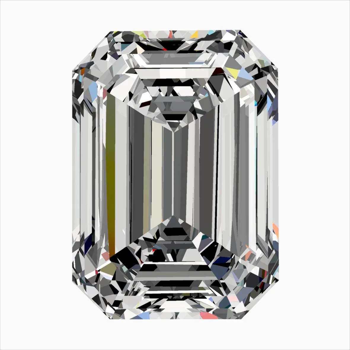 0.33ct EMERALD F IF Natural diamond