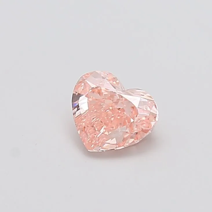 1.06ct HEART Fancy Vivid Pink VS2 Coloured Lab diamond