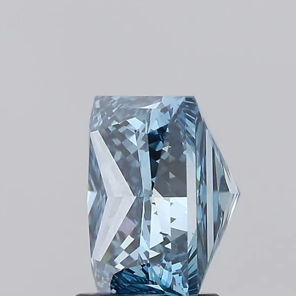 3.15ct PRINCESS Fancy Vivid Blue VS1 Coloured Lab diamond