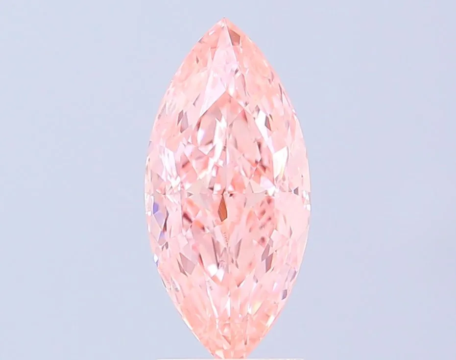 2.02ct MARQUISE Fancy Vivid Pink VVS2 Coloured Lab diamond
