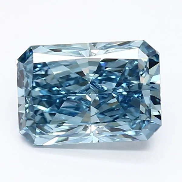 1.42ct RADIANT Fancy Vivid Blue VS1 Coloured Lab diamond