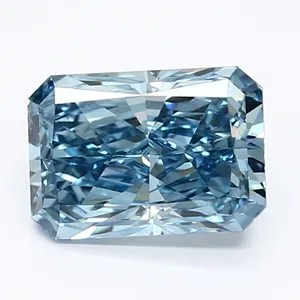 1.42ct RADIANT Fancy Vivid Blue VS1 Coloured Lab diamond