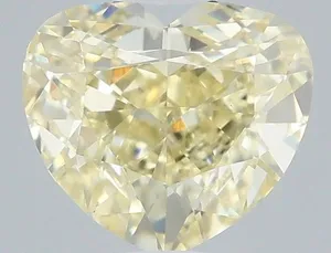 1.04ct HEART Fancy Yellow VVS2 Coloured Lab diamond