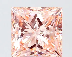 4ct PRINCESS Fancy Intense Pink VS1 Coloured Lab diamond