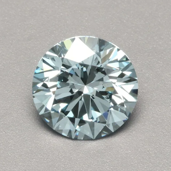 1ct ROUND Fancy Vivid Blue VS2 Coloured Lab diamond