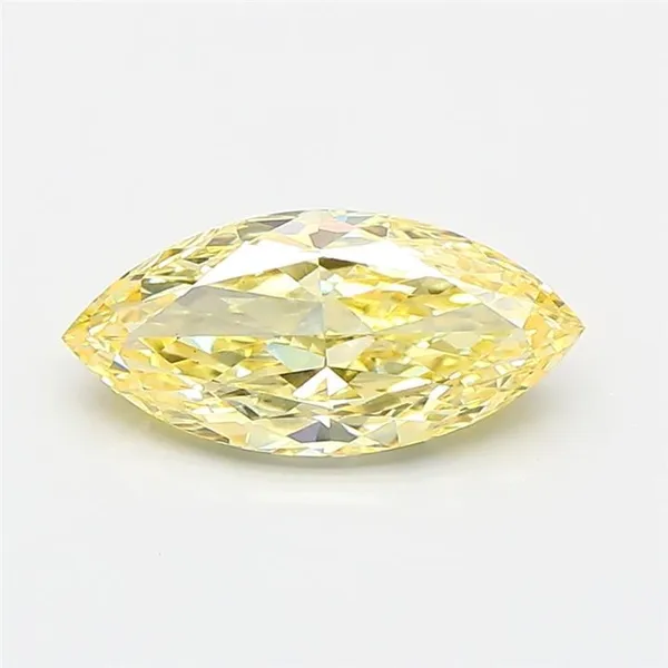 1.13ct MARQUISE Fancy Intense Yellow VVS2 Coloured Lab diamond