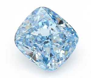 1.07ct CUSHION Fancy Vivid Blue VVS2 Coloured Lab diamond