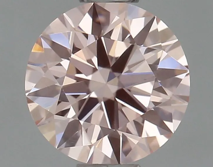 0.47ct ROUND Fancy Pink VS1 Coloured Lab diamond