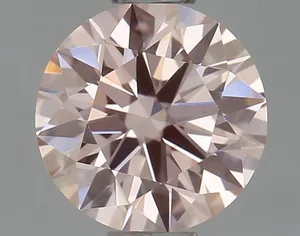 0.47ct ROUND Fancy Pink VS1 Coloured Lab diamond