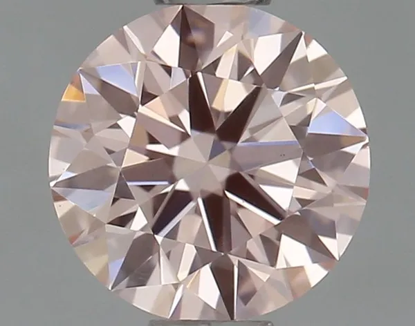 0.47ct ROUND Fancy Pink VS1 Coloured Lab diamond