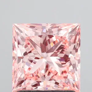 2ct PRINCESS Fancy Intense Pink VS1 Coloured Lab diamond