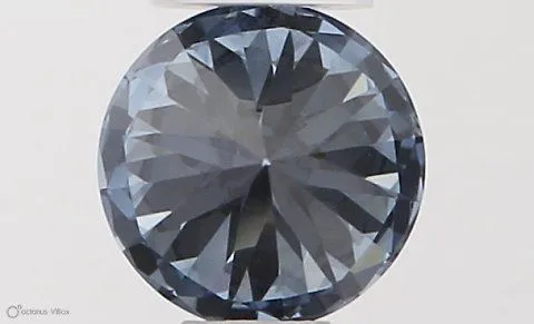 0.34ct ROUND Fancy Intense Blue VVS2 Coloured Lab diamond