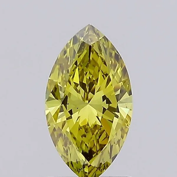 1.05ct MARQUISE Fancy Intense Grayish Yellow VS1 Coloured Lab diamond