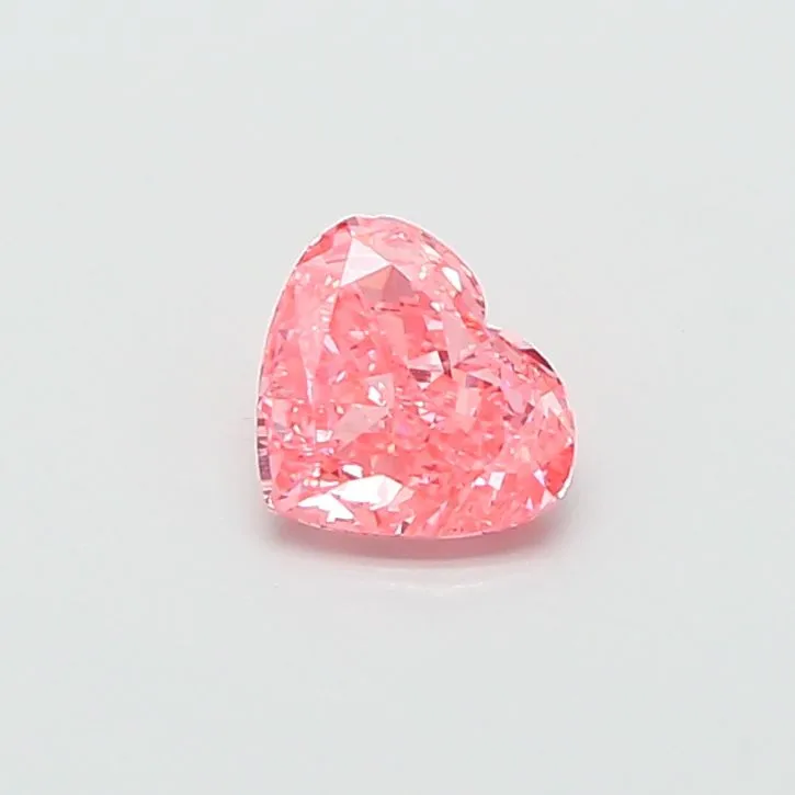 1.03ct HEART Fancy Vivid Pink VS1 Coloured Lab diamond