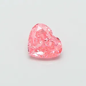 1.03ct HEART Fancy Vivid Pink VS1 Coloured Lab diamond