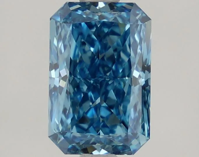 1.40ct RADIANT Fancy Vivid Blue VS1 Coloured Lab diamond