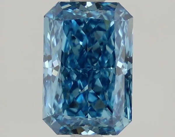 1.4ct RADIANT Fancy Vivid Blue VS1 Coloured Lab diamond