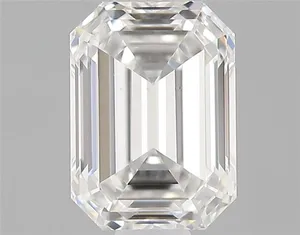 0.5ct EMERALD F VS1 Natural diamond