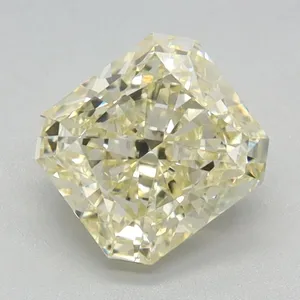 1.03ct RADIANT Fancy Light Yellow VVS2 Coloured Lab diamond