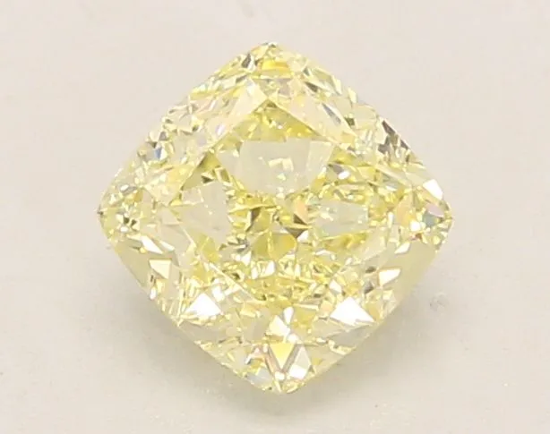 1.04ct CUSHION Fancy Light Yellow VVS2 Coloured Lab diamond