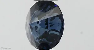 0.45ct ROUND Fancy Vivid Blue I1 Coloured Lab diamond
