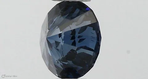 0.45ct ROUND Fancy Vivid Blue I1 Coloured Lab diamond