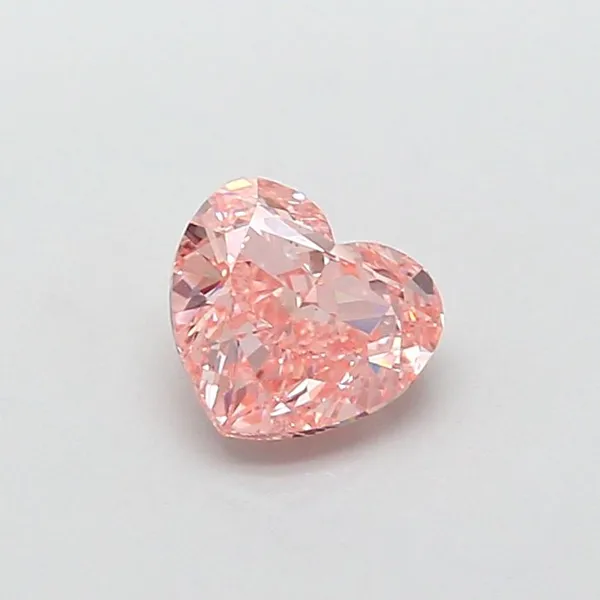 1.01ct HEART Fancy Intense Pink VS1 Coloured Lab diamond