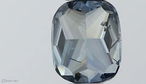 0.5ct CUSHION Fancy Vivid Blue SI2 Coloured Lab diamond