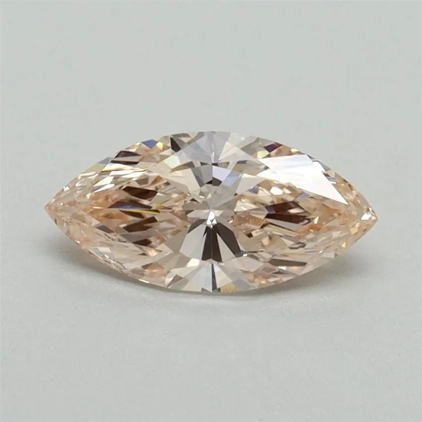 0.71ct MARQUISE Fancy Light Pink VS1 Coloured Lab diamond