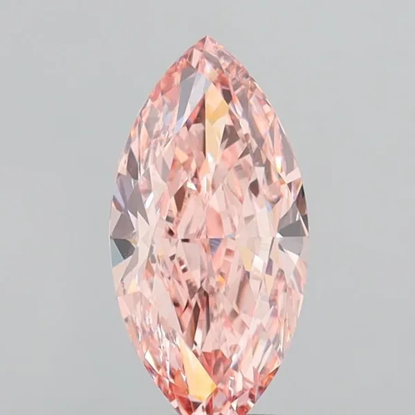 1.87ct MARQUISE Fancy Brown Pink VS1 Coloured Lab diamond