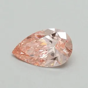 0.37ct PEAR Fancy Vivid Pink VS1 Coloured Lab diamond