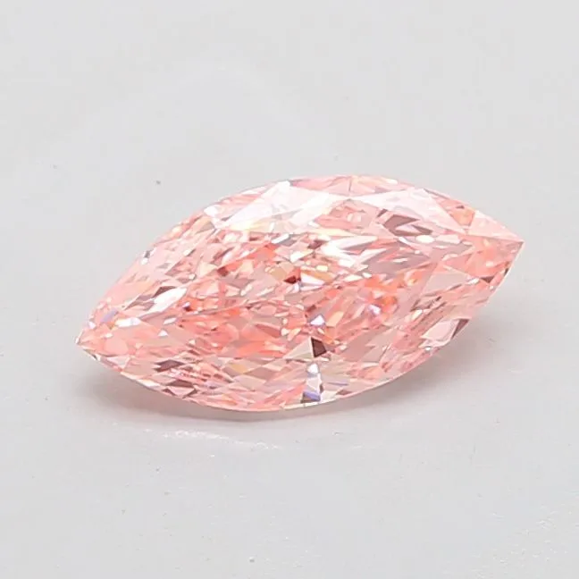 1.46ct MARQUISE Fancy Vivid Pink VVS2 Coloured Lab diamond