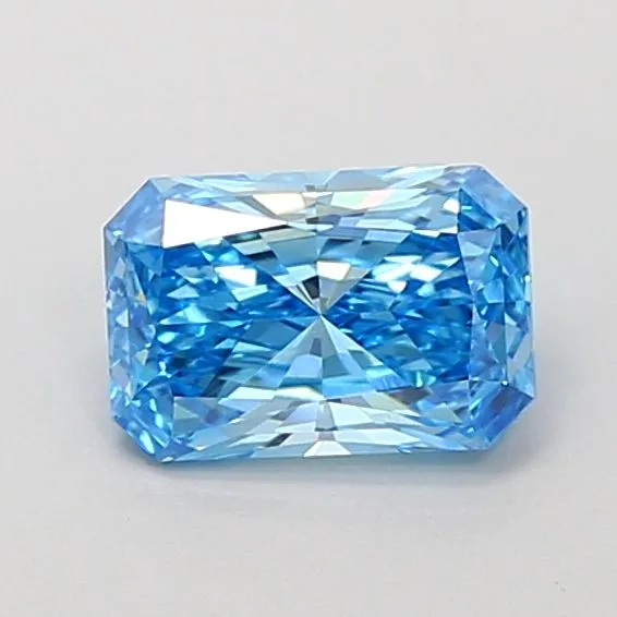 1.01ct RADIANT Fancy Vivid Blue VS1 Coloured Lab diamond