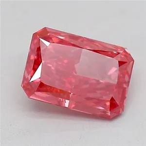 1.03ct RADIANT Fancy Vivid Pink VS1 Coloured Lab diamond