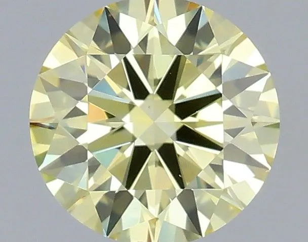 0.94ct ROUND Fancy Intense Yellow VS1 Coloured Lab diamond