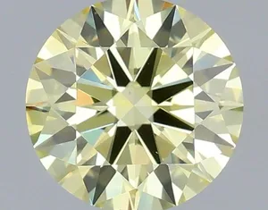 0.94ct ROUND Fancy Intense Yellow VS1 Coloured Lab diamond