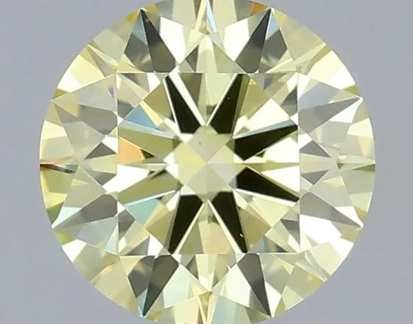 0.94ct ROUND Fancy Intense Yellow VS1 Coloured Lab diamond