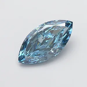2.09ct MARQUISE Fancy Vivid Blue VS1 Coloured Lab diamond