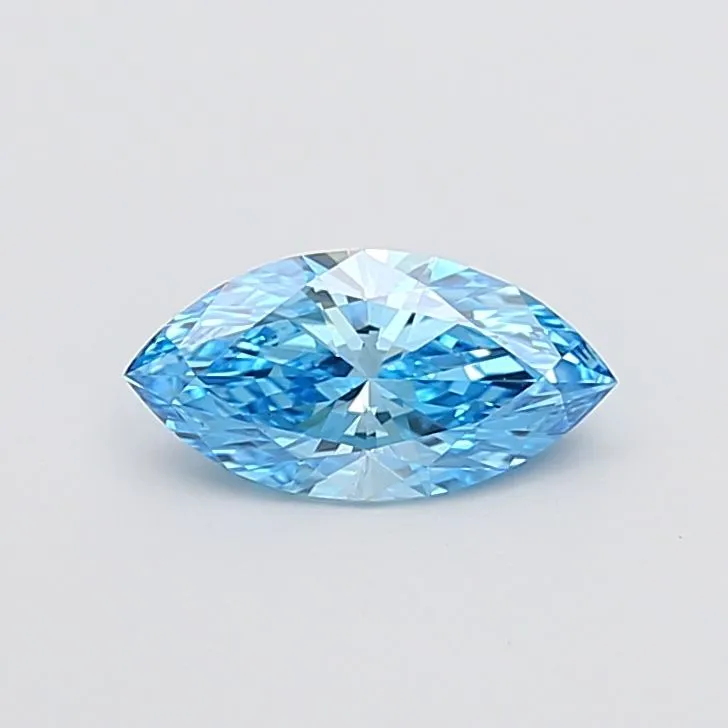 1.05ct MARQUISE Fancy Vivid Blue VS1 Coloured Lab diamond